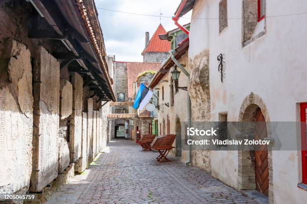 St Catherines Passage In Old Town Tallinn Estonia Stock Photo - Download Image Now