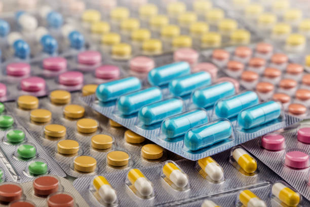 istock Medications for treatment. Tablets and capsules in blisters 1205056115