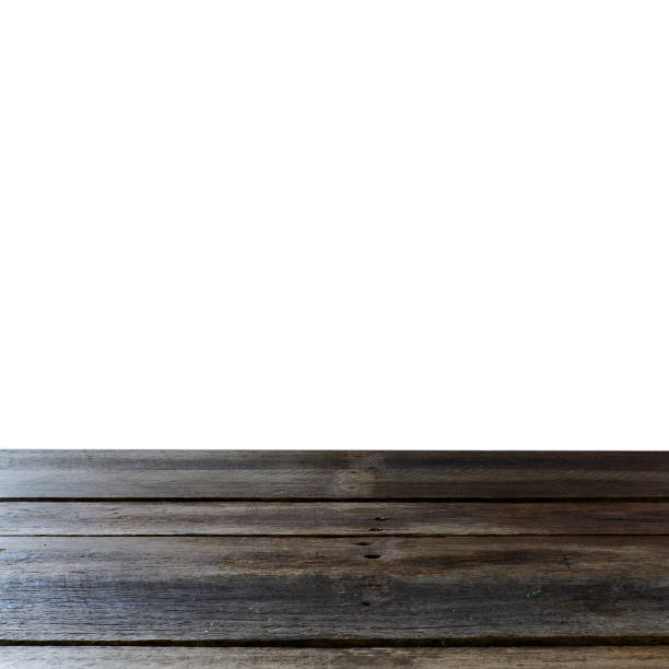 istock Empty wooden table on white background. Mockup for design 1205056249