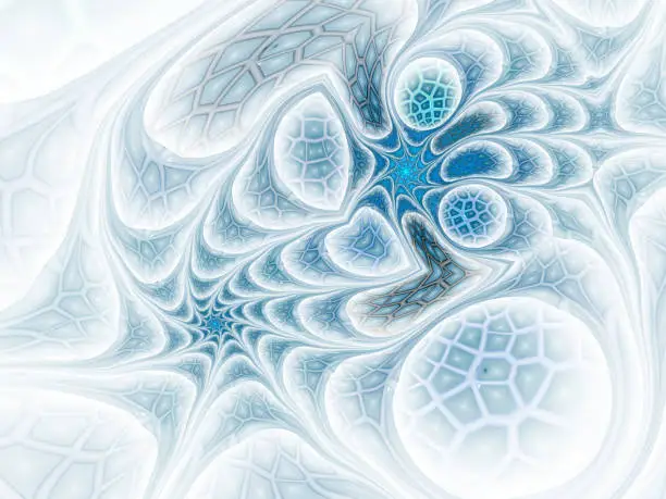 Photo of Fantasy twirl mesh fractal design.
