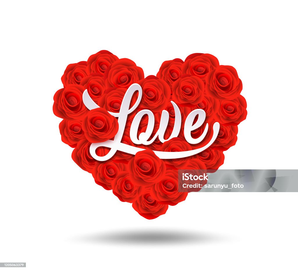 Happy Valentines Day Love Message Design Trên Nền Hình Trái Tim ...