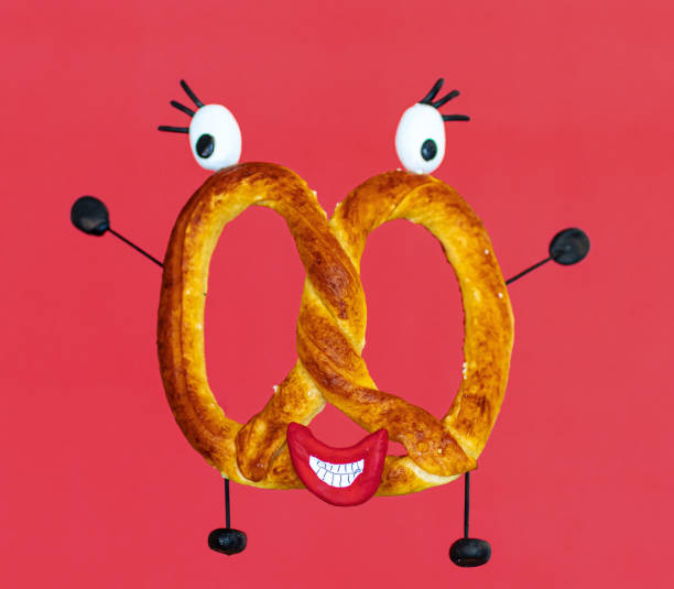 Pretzel with funny face