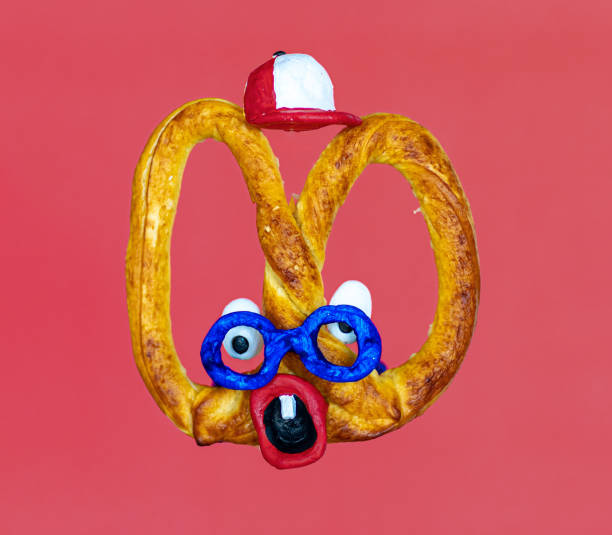 Pretzel with funny face
