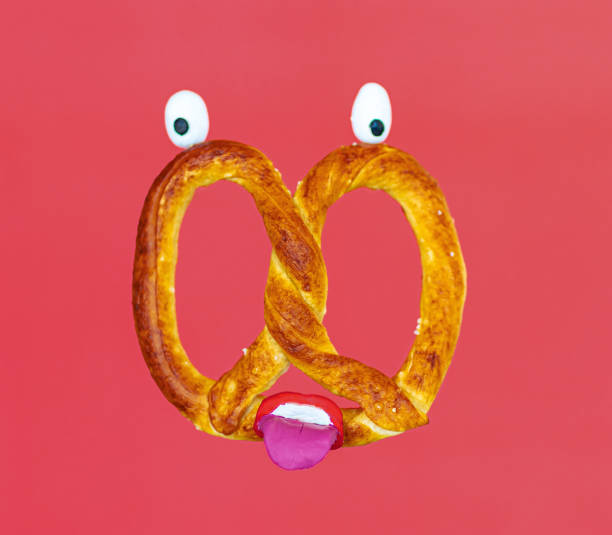 Pretzel with funny face