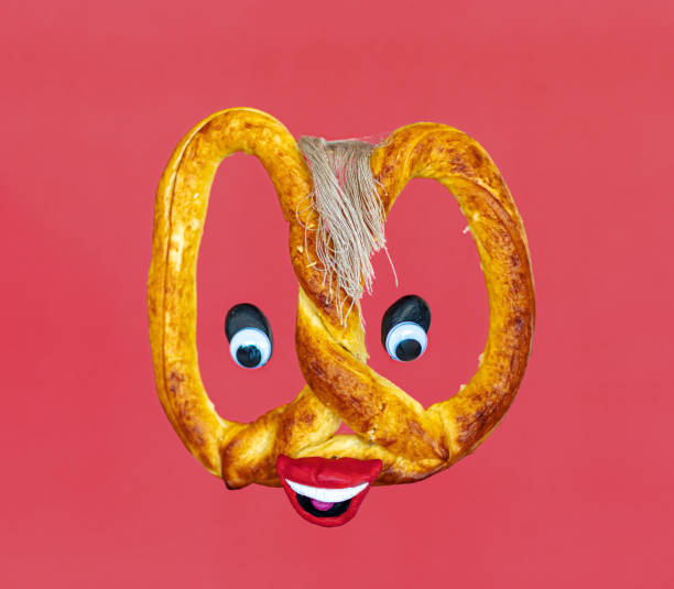 Pretzel with funny face