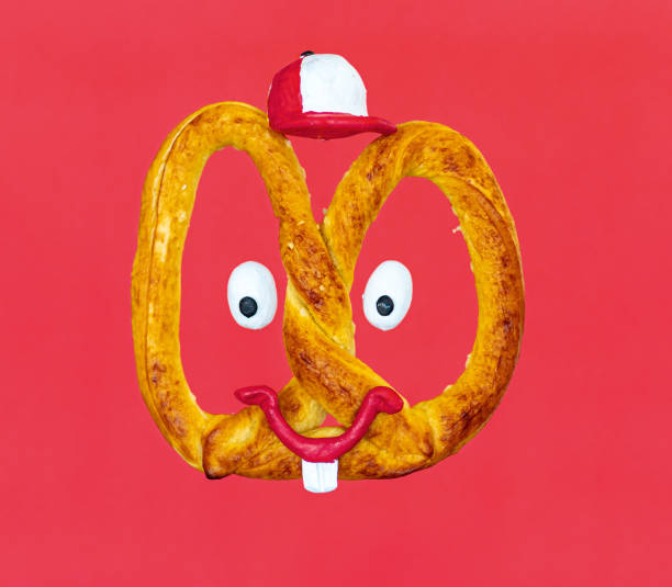 Pretzel with funny face
