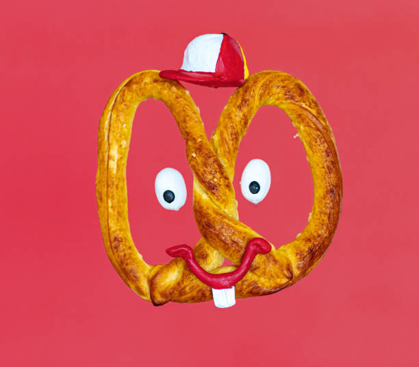 Pretzel with funny face
