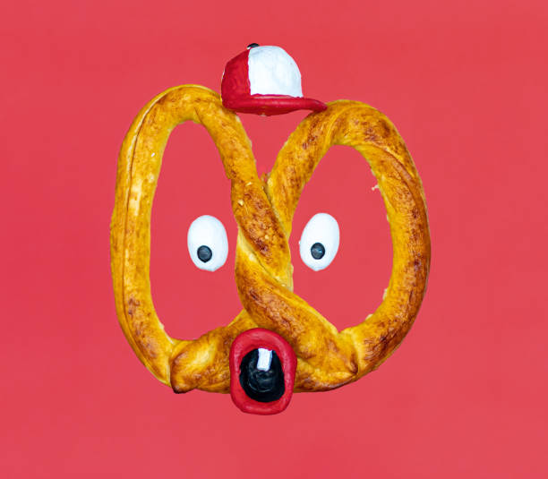 Pretzel with funny face