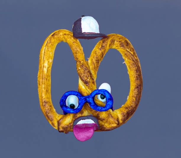 Pretzel with funny face