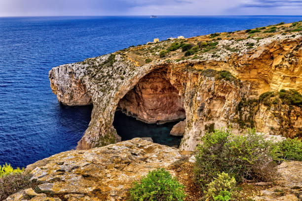 istock Blue Grotto Sea Cavern in Malta Island 1205067164