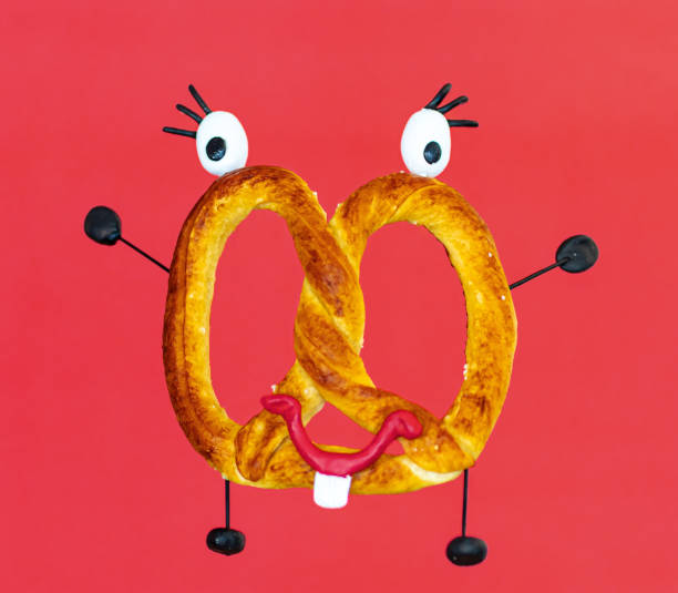 Pretzel with funny face