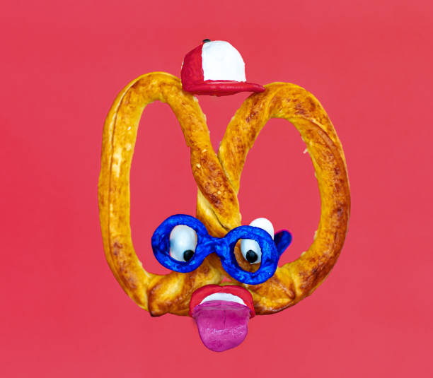 Pretzel with funny face