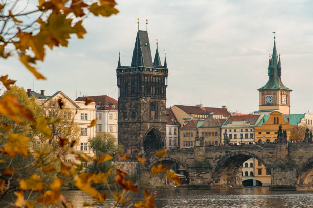 istock Charles Bridge in Prague on Autumn 1205068612