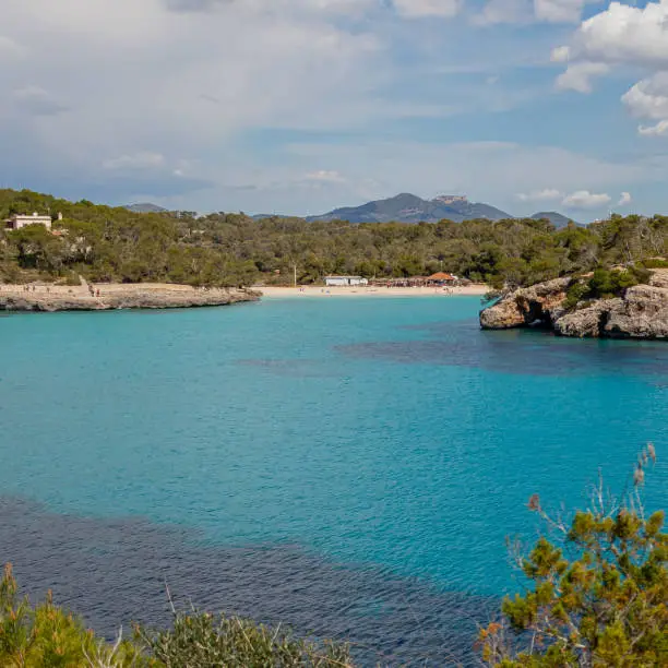 Sea and beach view in Majorca