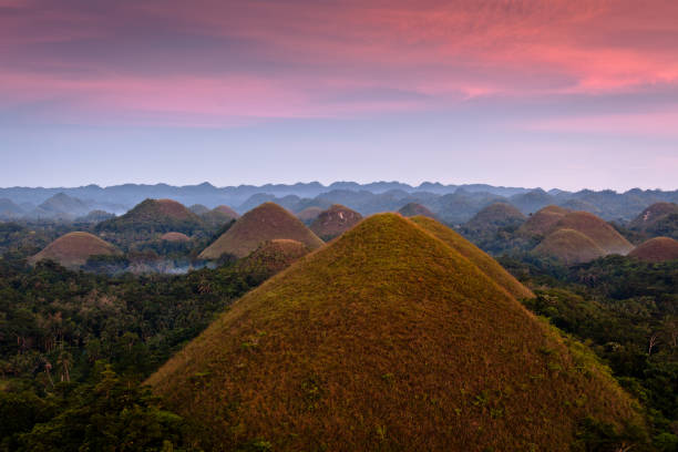 Chocolate Hills of Bohol Chocolate Hills of Bohol in the Philippines. chocolate hills photos stock pictures, royalty-free photos & images