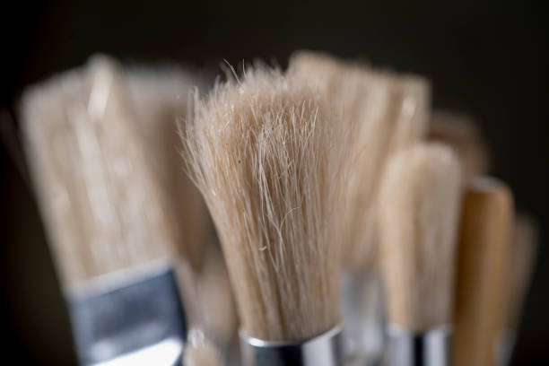 istock Close up Composition of Several Artist's Paint Brushes 1205073010