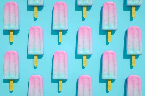 istock Ice cream stick, Popsicle, Minimal summer concept. 1205074499
