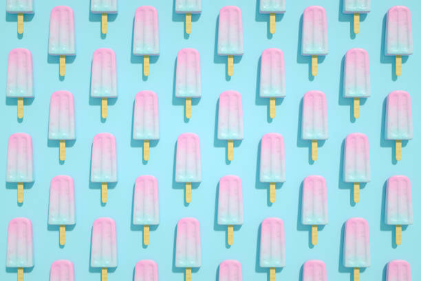 istock Ice cream stick, Popsicle, Minimal summer concept. 1205074671