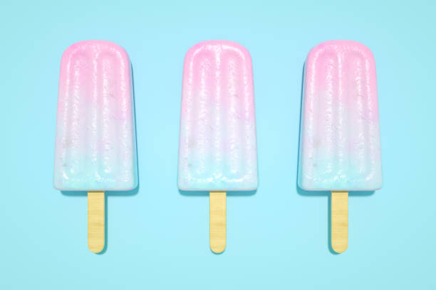 istock Ice cream stick, Popsicle, Minimal summer concept. 1205074869