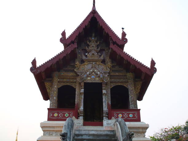 istock Temple in Chiangmai Thailand Beautifully decorated 1205075136