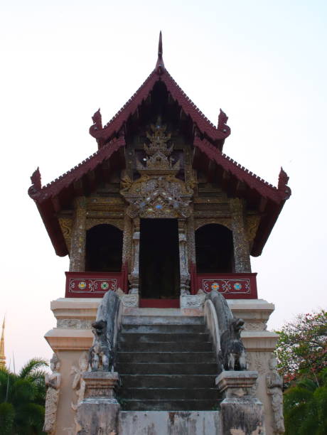 istock Temple in Chiangmai Thailand Beautifully decorated 1205075137