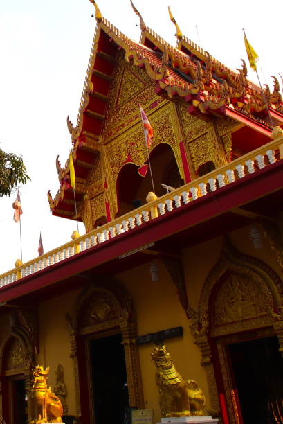 istock Temple in Chiangmai Thailand Beautifully decorated 1205076791