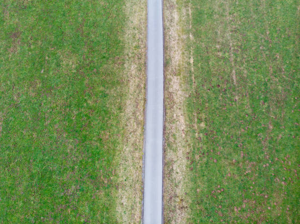 istock rural way from above in winter 1205077277