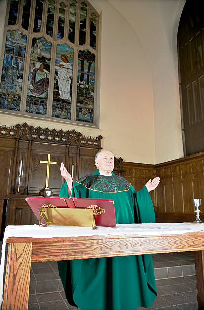 istock Closeup of a Catholic priest 120508033
