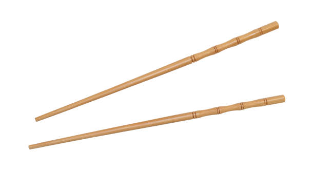 istock Pair of bamboo Chopsticks 1205082516
