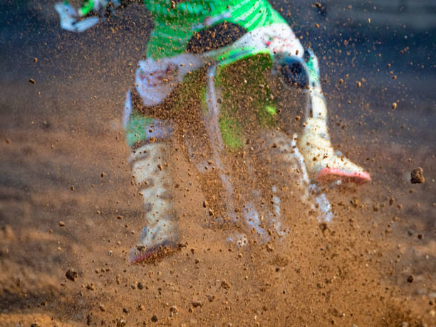 istock Motocross scene on a trail 1205084356