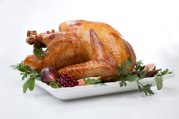 istock Traditional Roasted Turkey on White 1205084562