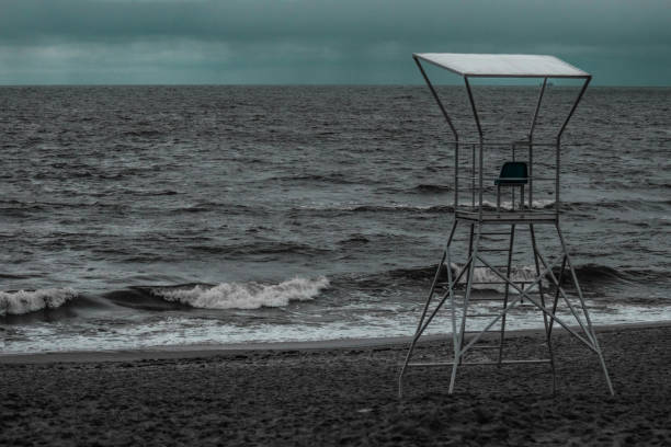 Lifeguard chair on the beach