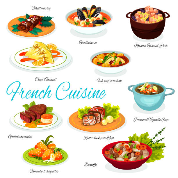 French Cuisine Vector Art Icons And Graphics For Free Download