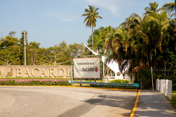 Entrance to Casa Bacardi in San Juan Puerto Rico stock photo