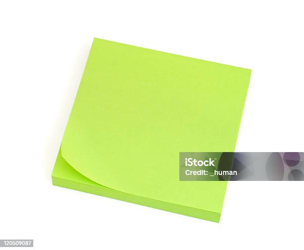 Photo libre de droit de Blank Vert Postits banque d'images et plus d'images libres de droit de Carnet - Carnet, Carré - Forme bidimensionnelle, Collant - Description physique