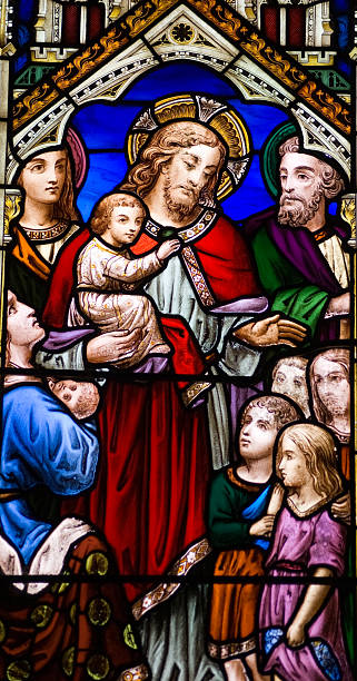 istock Jesus Christ and children 120509278