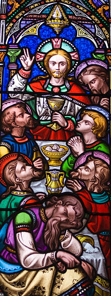 istock Last Supper stained glass window 120509315