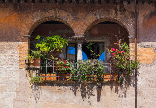 Street in Rome Italy - architecture background