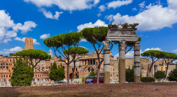 istock Roman ruins in Rome Italy 1205094349