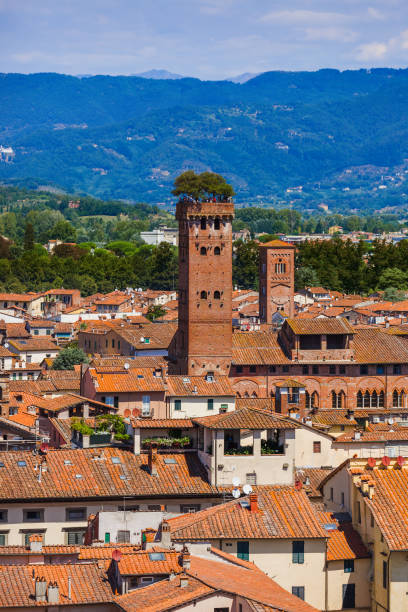istock Panorama of Lucca Italia 1205094625