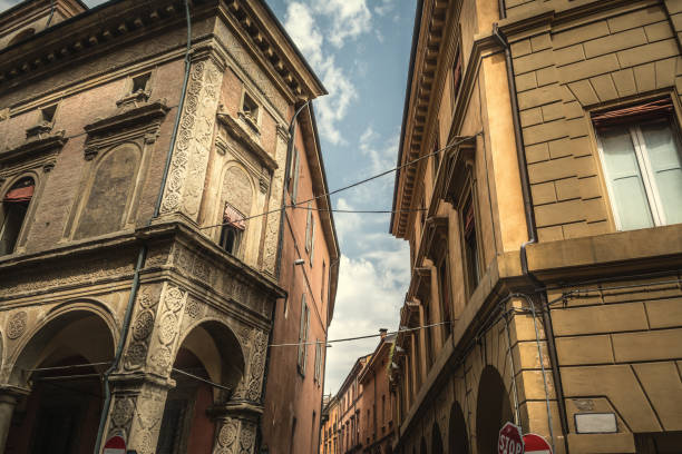 istock Elegant buildings in downtown Bologna 1205094744