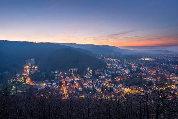 istock View of a Harz city at sunset. 1205094868