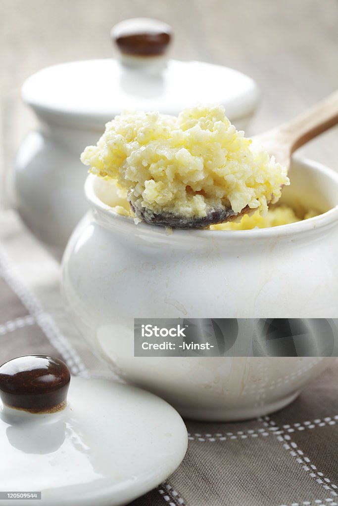 Millet porridge  Baked Stock Photo