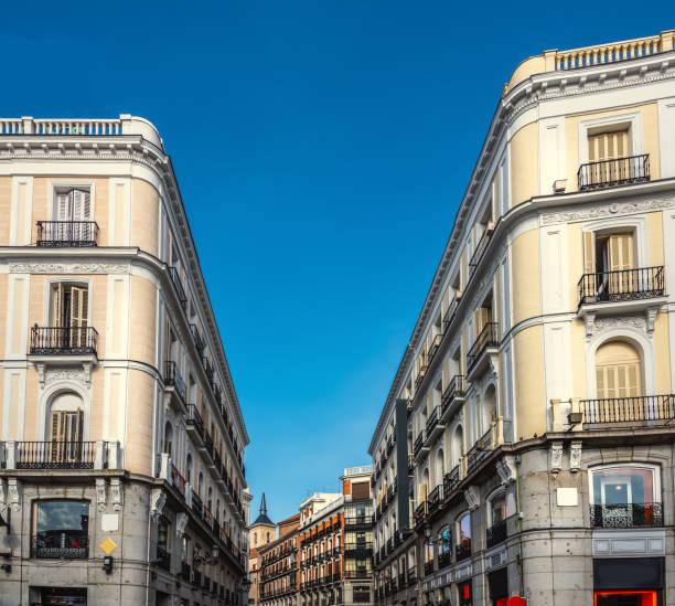 istock Elegant building in Puerta del Sol in Madrid under a clear sky 1205097827
