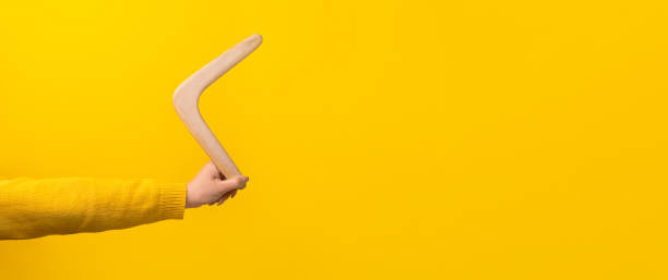 boomerang in female hand