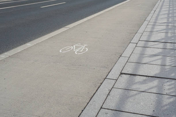 istock A bike lane next to a road 1205106562