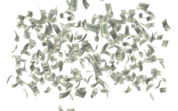 istock American One Hundred Dollar Bills On White Background 1205113470