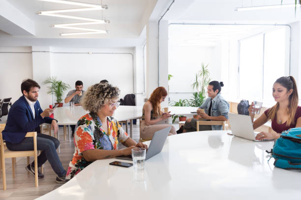 istock Coworking area, business team 1205116022