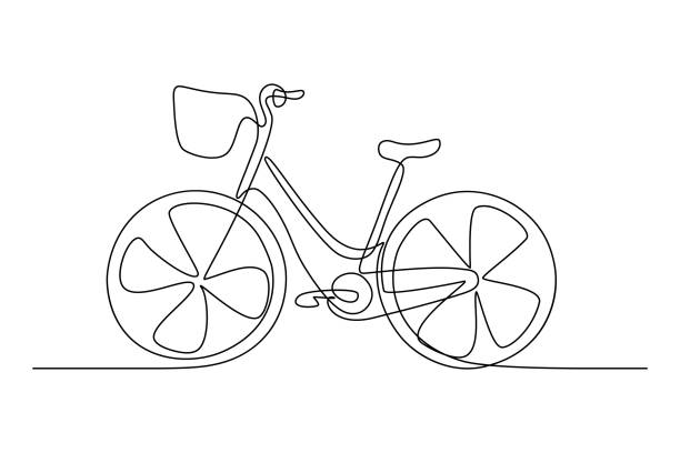 ilustraciones, imágenes clip art, dibujos animados e iconos de stock de bicicleta de la ciudad - bicycle isolated white background cycling