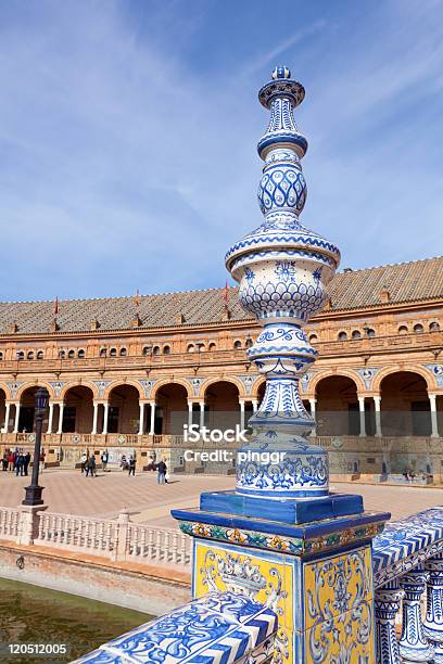 Plaza De Espana W Sewilli - zdjęcia stockowe i więcej obrazów Andaluzja - Andaluzja, Architektura, Bazylika